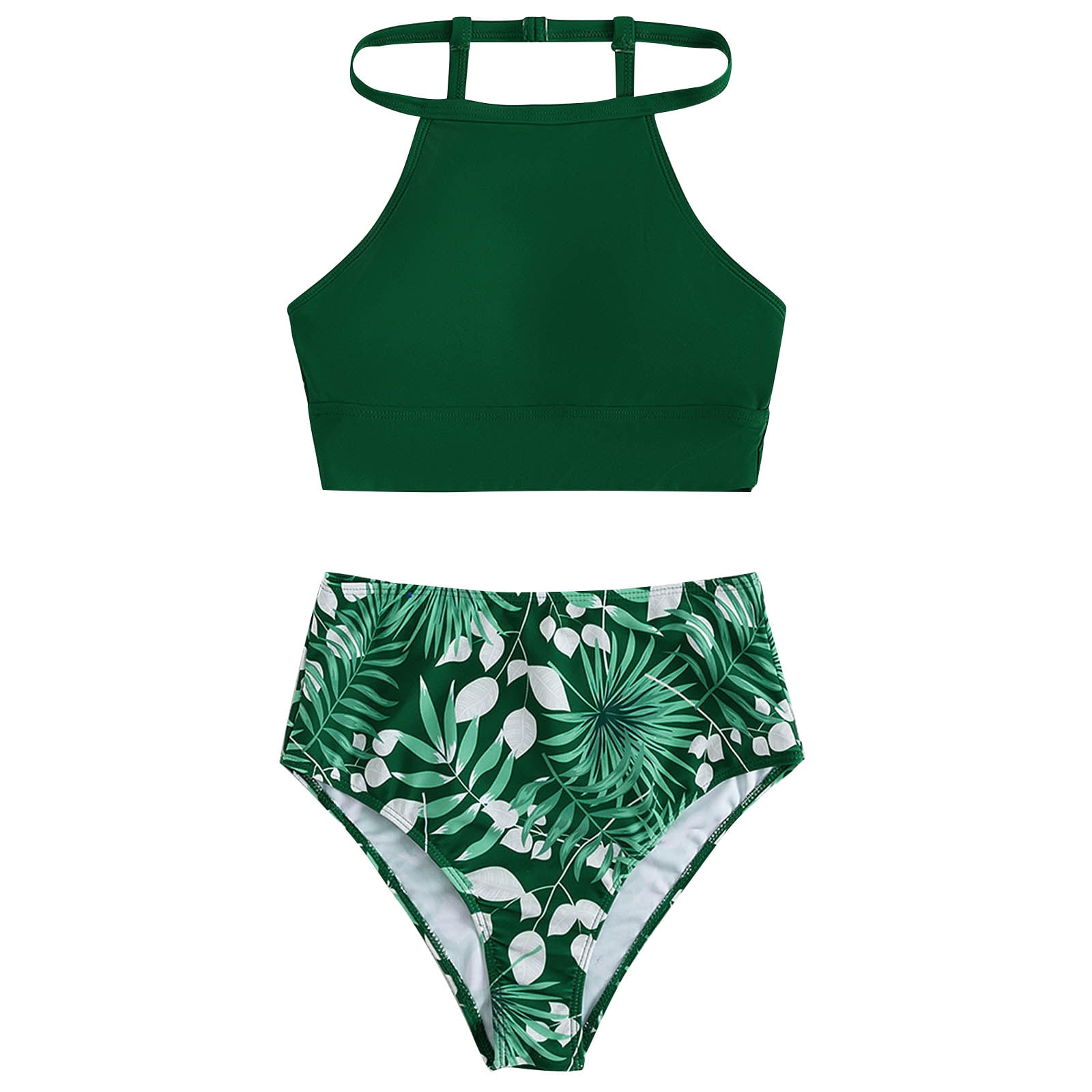 Leolines, LLC ™ FOREST GREEN 2-piece Bathing Suit Made for