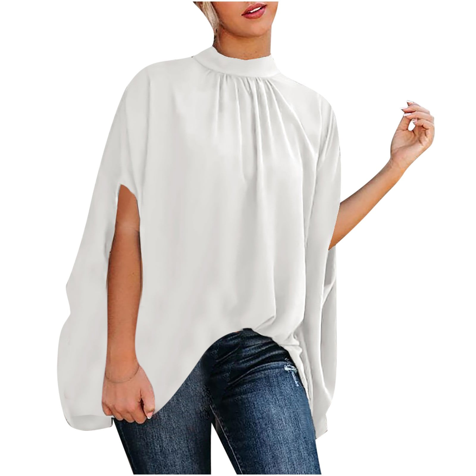 white batwing top