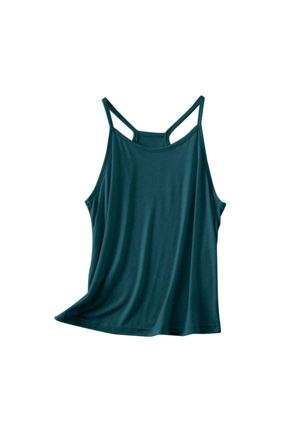 Women Sleeveless V Neck Crop Cami Top Racerback Tank Workout Tops Slim Fit Ribbed Gym Shirt Summer Going Out