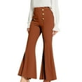 thumbnail image 1 of RQYYD Women's Flared Pants Slim Lounge Leggings Stretch Cargo Pant Casual Comfy High Waist Gym Workout Sweatpants Trousers, 1 of 7