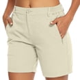 thumbnail image 1 of RQYYD Women's Hiking Shorts High Waist Elastic Drawstring Summer Quick Dry Outdoor Pants with Pockets, 1 of 7