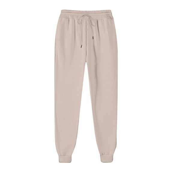 RQYYD Women's Jogger Sweatpants – Lightweight Elastic Drawstring Waist Fleece Athletic Workout Track Pants with Pockets