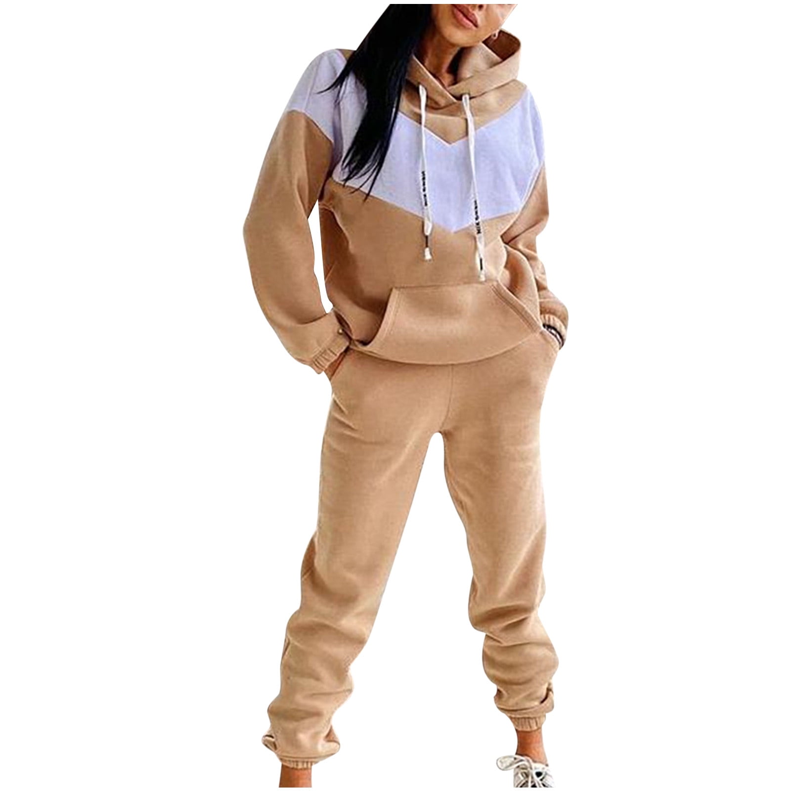 RQYYD Women's Jogging Suits Sets Hoodies Tracksuit Long Sleeve