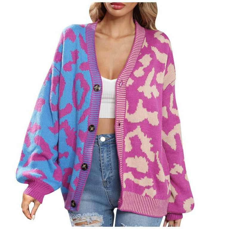 Long leopard cardigan plus size sale