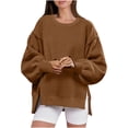 thumbnail image 1 of RQYYD Women’s Sherpa Fleece Fuzzy Sweatshirts Oversized Long Sleeve Thick Warm Pullover Sweater 2024 Fall Fashion, 1 of 7