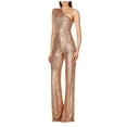 thumbnail image 1 of RQYYD Women's Sparkly Sequin Jumpsuits Ladies Shiny Sequin Overalls Pants, 1 of 4
