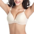 thumbnail image 1 of RQYYD Women's Strapless Bra With No Steel Rings, Gathered Cups, Solid Color Daily Bra 2024, 1 of 3