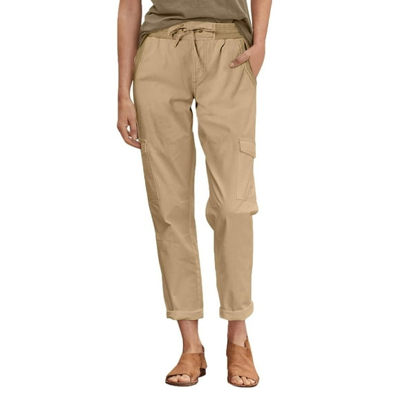 RQYYD Womens Cargo Pants Fit High Waist Casual 4 Pocketed 2025 Hiking Outdoor Pants S-XL