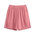 thumbnail image 1 of RQYYD Womens Casual Lounge Shorts Elastic Waist Pull On Bottoms Soft Breathable Lightweight Comfy Sleepwear Shorts with Pockets, 1 of 5