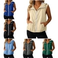 thumbnail image 1 of RQYYD Womens Hooded Running Vest Zip Up Sleeveless Lightweight Outdoor Windbreaker with Pockets, 1 of 8