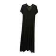 thumbnail image 1 of RQYYD Womens Long Maxi Nightgown Short Sleeve Soft Loose Fit Sleep Dress Lightweight Flowy Loungewear Casual Sleepwear for Women, 1 of 6