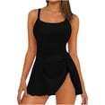 thumbnail image 1 of RQYYD Womens One Piece Swimsuit with Swim Skirt Modest Swim Suits Slimming Bathing Suits, 1 of 6