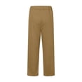thumbnail image 1 of RQYYD Womens Wide Leg Corduroy Pants Elastic Waisted Casual Sweatpants Adjustable Drawstring Warm Trousers with Pockets, 1 of 4