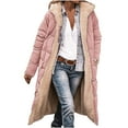 thumbnail image 1 of RQYYD Womens Winter Coats Women's 2023 Winter Fashion Clothes Oversized Shearling Fleece Long Coats Jackets Puffer Jacket Womens, 1 of 6