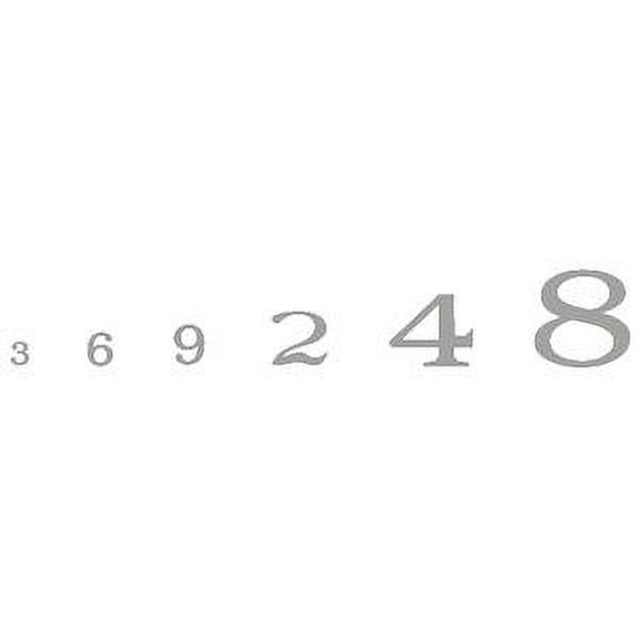 RR Roman Numbers/silver