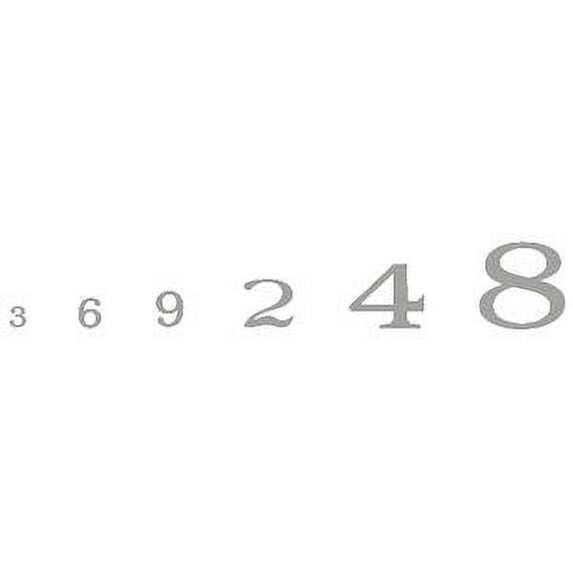 RR Roman Numbers/silver