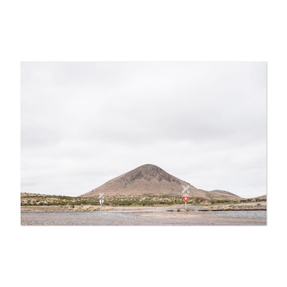 RR X'ing - New Mexico Photography Unframed Wall Art Print 5 x 7 inches