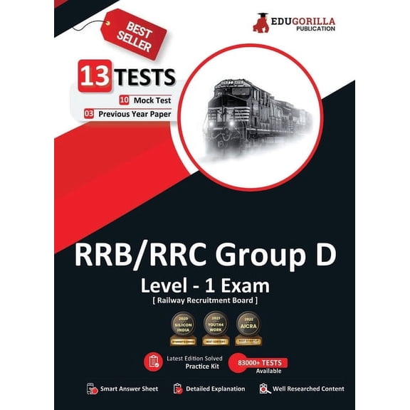 RRB Group D Level 1 Exam 2023 (English Edition) - 10 Full Length Mock Tests and 3 Previous Year Papers (1300 Solved Ques, (Paperback)