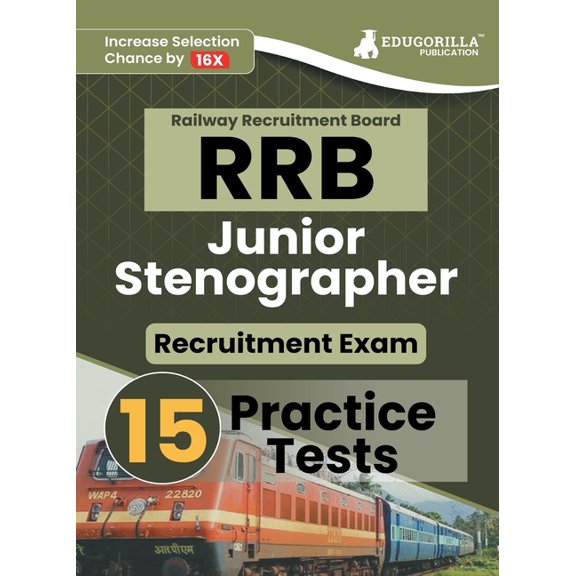 RRB Junior Stenographer Recruitment Exam Book 2023 (English Edition) Railway Recruitment Board 15 Practice Tests (2200+ , (Paperback)