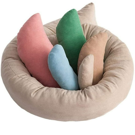 RRCSS 6Pcsset Baby Photoshoot Props Newborn Posing Pillows Photography Props Basket Filler, Colorful