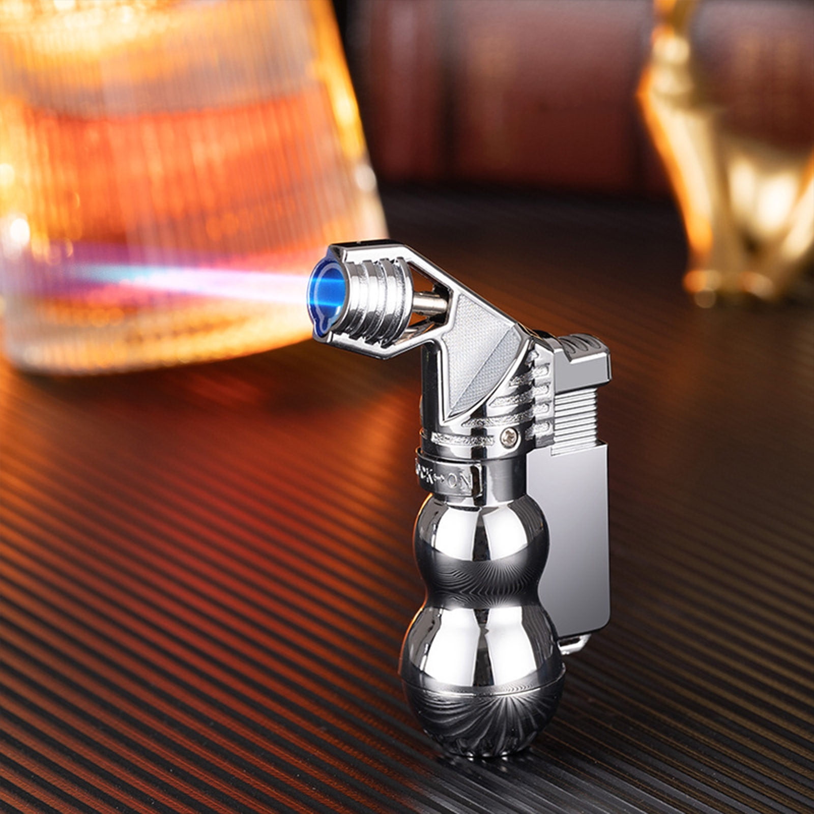 RRCSS Elbow Butane Torch Lighter Adjustable Jet Flame Metal Lighter