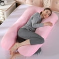 thumbnail image 2 of Pregnancy Sleep Aid Inflatable Pregnancy Pillow With Hole - Tummy Support Mattress For Stomach & Side Sleepers, Pink Belly Support Mattress With Hole 2 of 12