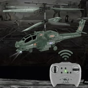 RRCSS Remote Control Helicopter,Rc Helicopter 2.4Ghz Military Helicopter Toy For Boys Girls Kids With Altitude Hold,One-Key Takeoff/Landing,Led Light,Low Battery Reminder