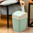 thumbnail image 1 of RRCSS Small Trash Can With Lid Gallon Plastic Swivel Top Trash Can Slim Trash Bin Suitable For Under Sink/Cabinet,Laundry Room,Kitchen,Office,Bedroom,Bathroom,College Dorm, 1 of 5