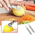 RRCSS Stainless Steel Lemon Grater With Slotted Knife And Hanging Ring