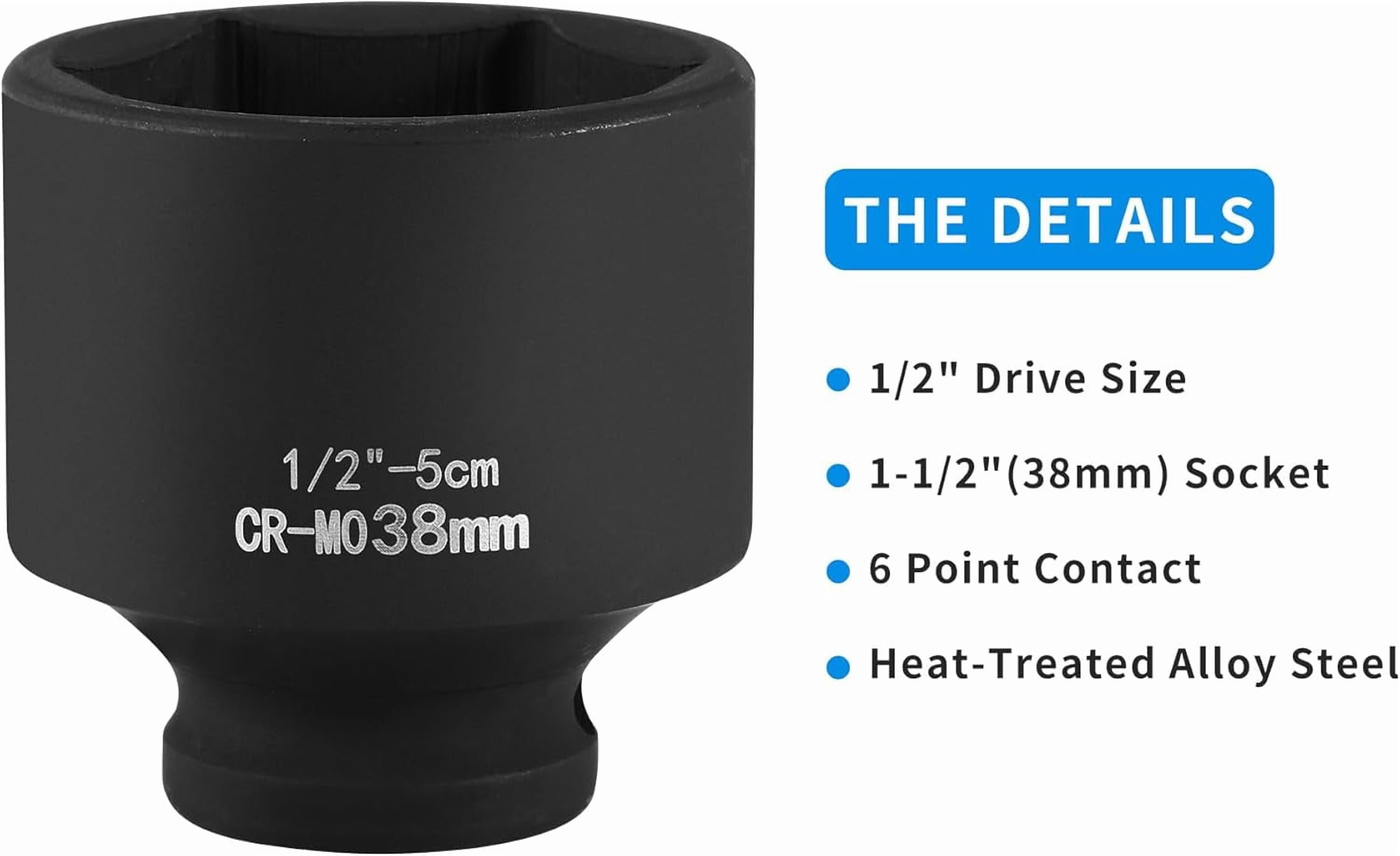 RRDWQ-1-1/2 Inch Water Heater Element Socket Wrench, 6-Point Design ...
