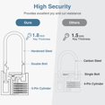 thumbnail image 1 of RRDWQ-4 Pack Keyed Padlock Waterproof Solid Brass Lock, 2.6 Inch Padlock with Keys Alike for Sheds, Storage Unit School Gym Locker, Fence, Toolbox, Hasp Storage, 1 of 4
