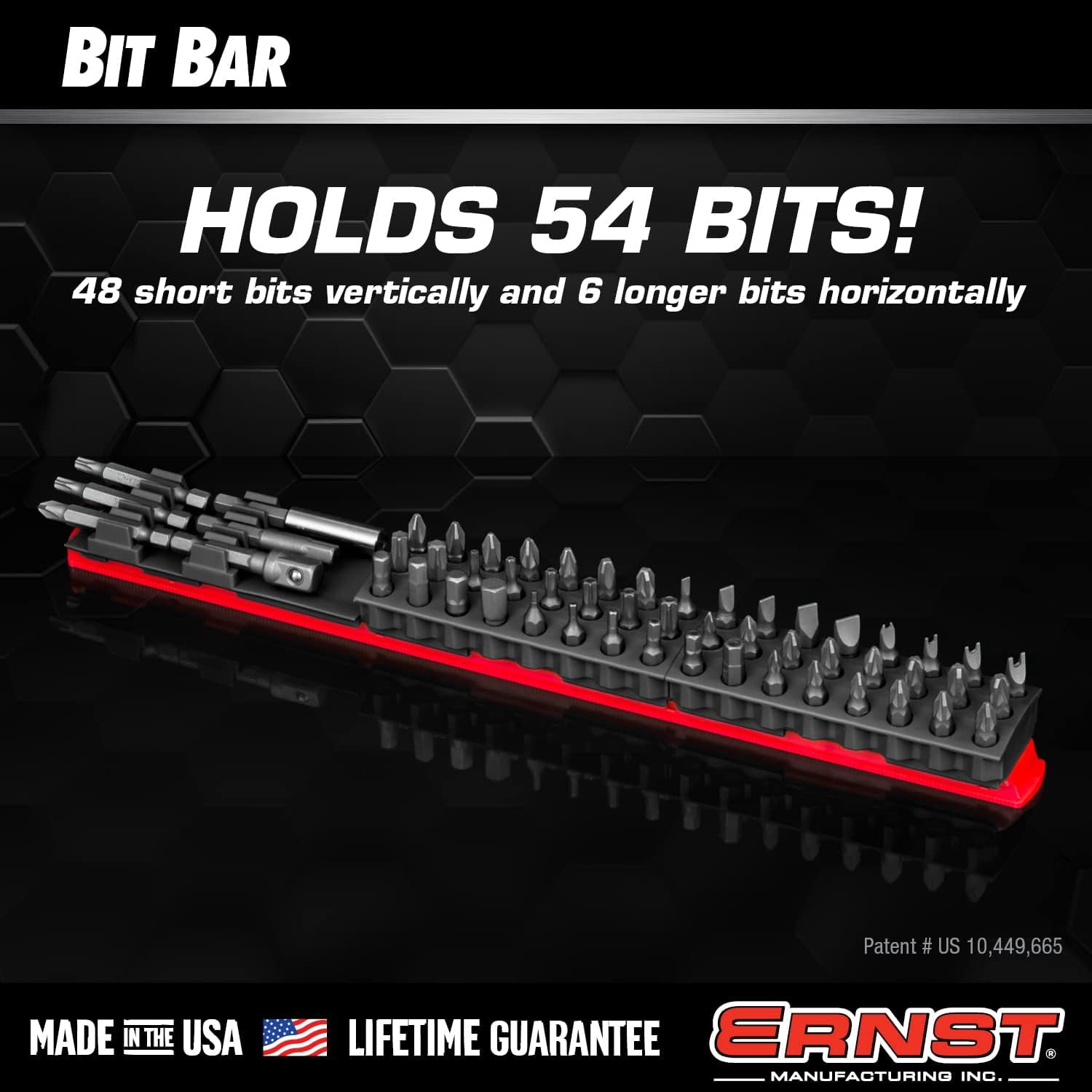 RRDWQ-54 Tool Bit Bar with Magnetic Base, 1/4
