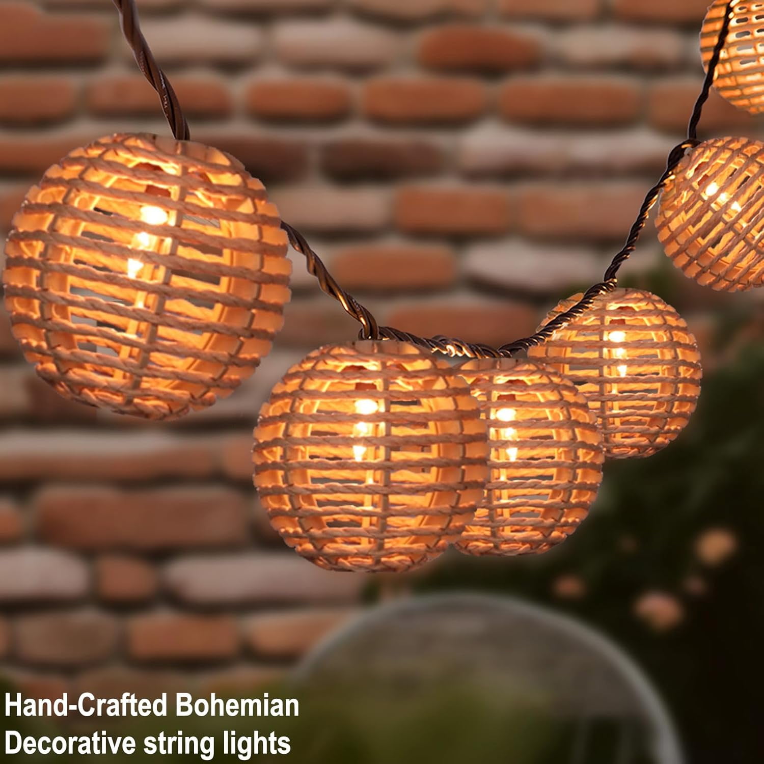 RRDWQ-Decorative String Lights Plug in with 10 Incandescent Bulbs ...