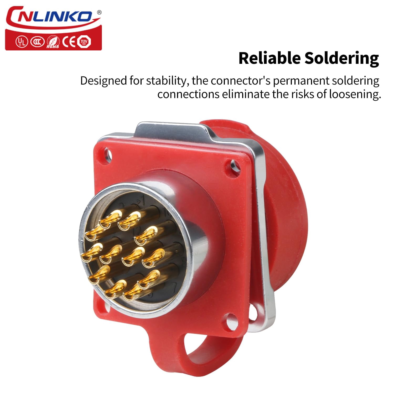 RRDWQ-LP-24 12-Pin Waterproof Circular Connector - 10A 400V AC Quick ...
