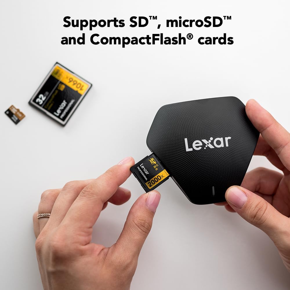 RREGER-Professional Multi-Card 3-in-1 USB 3.1 Reader, Supports SD ...