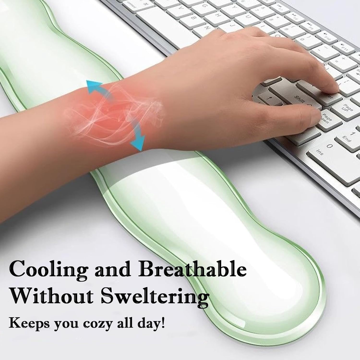 RREGER-Wrist Rest for Keyboard and Mouse, Ergonomic Gel Keyboard Wrist ...