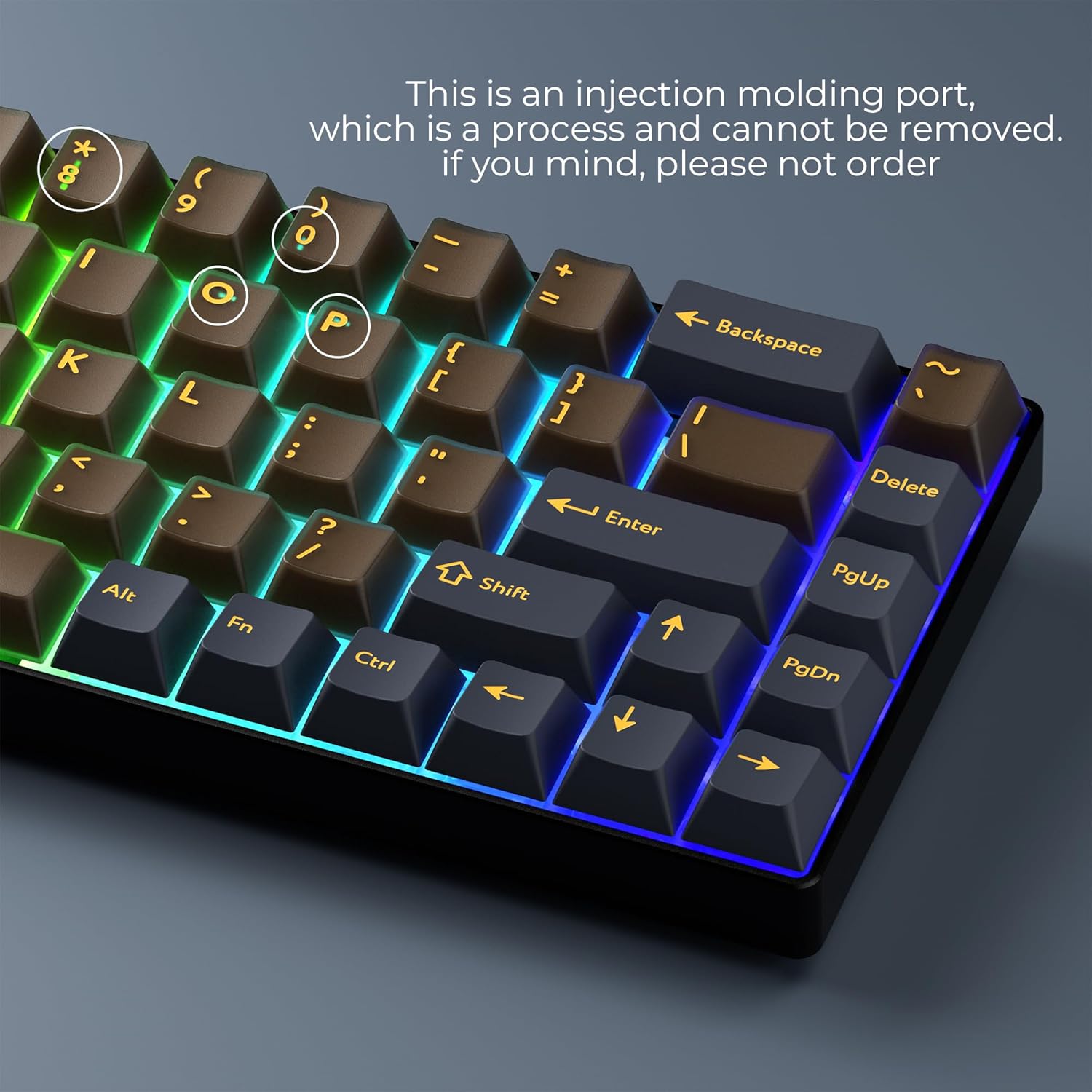 RREGER-XVX Double Shot PBT Keycaps Set 216 Keys, Cherry Profile Custom ...