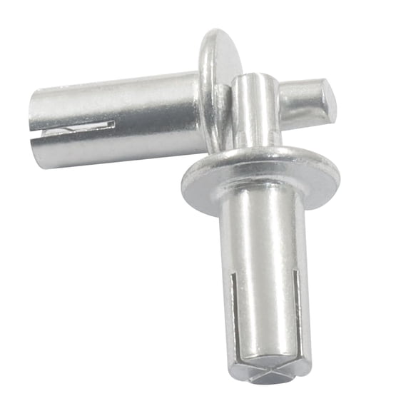 RRFDWQ-100Pcs M5 11mm Aluminum Core Rivets, Hammer Drive Rivets for Metal, Wood, Fixing Kit for Precision Instruments