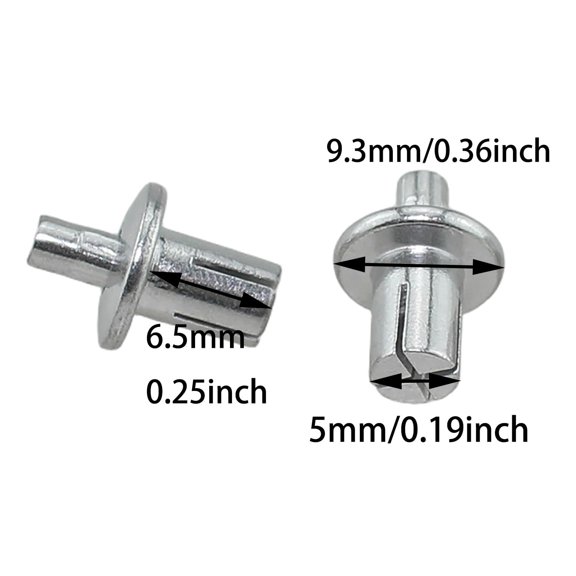 RRFDWQ-110PCS 5x7mm Solid Round Headed Aluminium Core Drive Rivets Suitable for Electronic/Mechanical Equipment and Precision Instruments