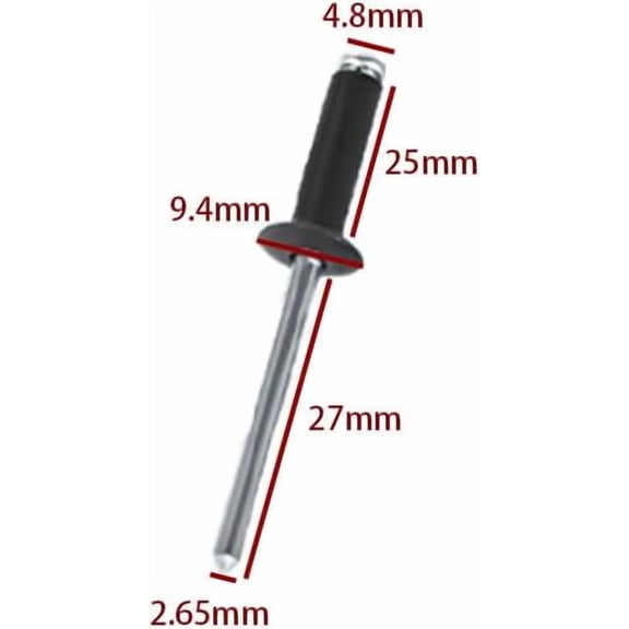 RRFDWQ-60-Pack Aluminum Tri-Fold Blind Rivets 3/16" x 1" Tri-fold Exploding Pop Rivets
