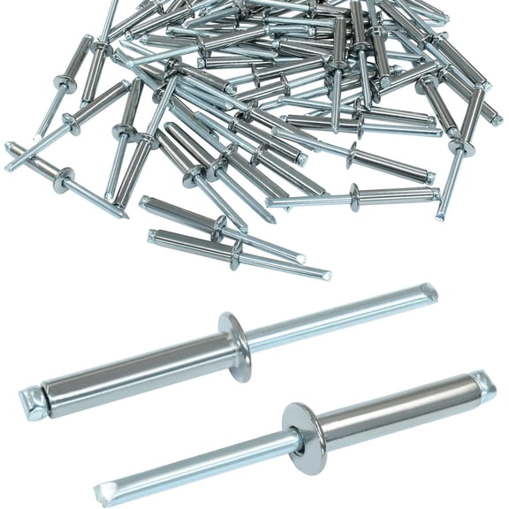RRFDWQ-60Pcs Stainless Steel Blind Rivets, 3/16" x 1" Fold Exploding Pop Rivets, Grip Mandrel Assortment