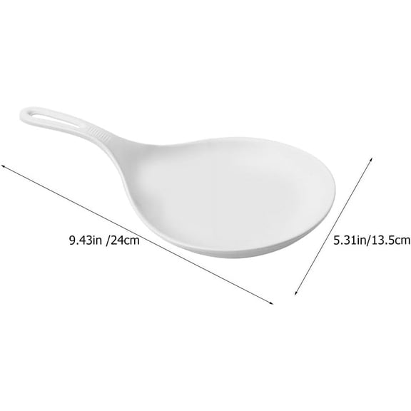 RRFDWQ-Large Handled Serving Plate 9.44 X 5.31 Inch Portable Food Tray for Pasta Steak Salad Desserts Appetizers Family Gatherings Dishwasher Safe