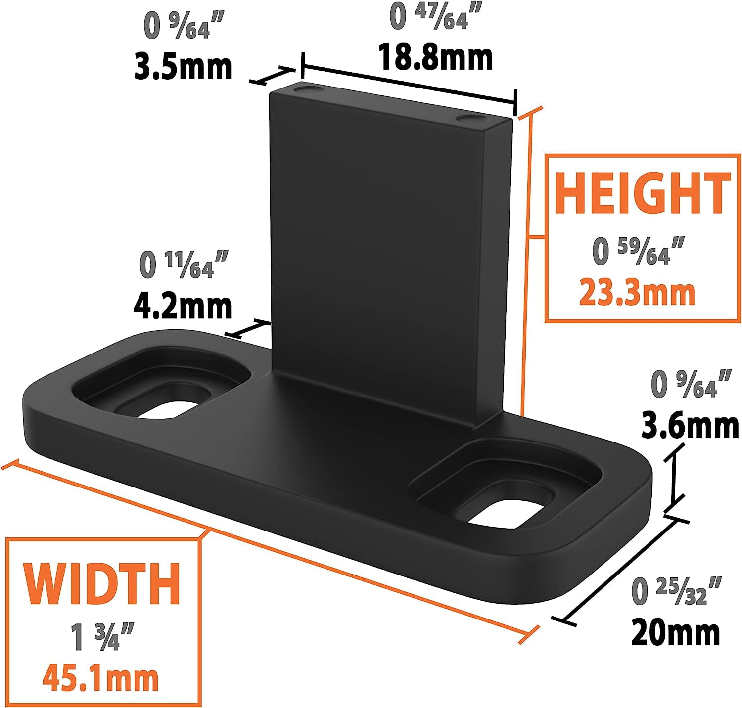 RRFDWQ-Sliding Barn Door Floor Guides - Black Closet Door Guides (4 ...
