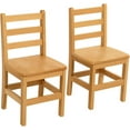 thumbnail image 1 of RRI Goods 11" Seat Height Wooden Chair,3 Rung Ladderback Classroom Chair, 1 of 1
