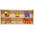 thumbnail image 1 of RRI Goods 2-Shelf Kids Bookshelf & Toy Storage Organizer, 3-Section Montessori Shelves, 1 of 6