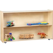RRI Goods 2 Shelf Montessori Bookcase W Caster BookShelf Storage Organizer
