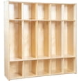 thumbnail image 1 of RRI Goods 5 Section Montessori Coat Locker N Backpack Hanger, School,Daycare Organizer, 1 of 8
