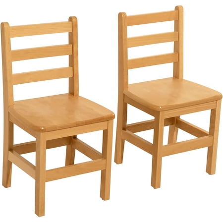 RRI Goods Wooden Childrens Chair For Kindergarten Classroom School Set of 2