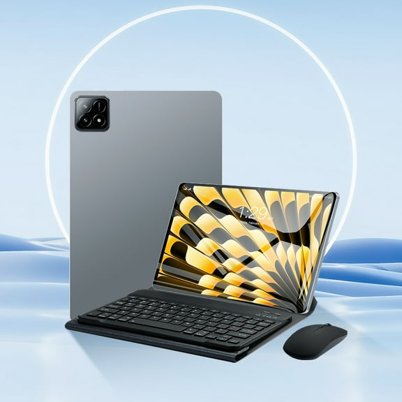 RRJ 10. Inch Android 14 Tablet PC, WiFi 7 5G Cellular Tablet Computer with Ultra Thin Screen, 10000mAh Battery, 16MP+32MP Cameras, Bluetooth Call Support for Work Study Entertainment