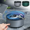 thumbnail image 1 of RRJ 2Pcs Indoor Ashtray, 2 in Purifier and Odor Eliminator, USB Rechargeable Portable Smokeless Ashtray for Home Office Car Desk, 1 of 9